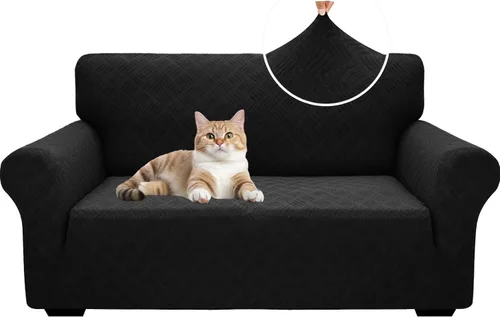 Vista 37 de YEMYHOM Funda para sofá con diseño jacquard de alta elasticidad, funda para silla de sala de estar, a prueba de mascotas, perros y gatos