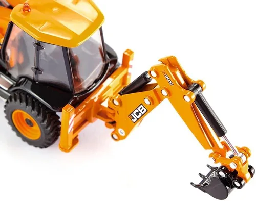 Vista 3 de Siku 3558, retroexcavadora JCB 4CX, 1:50, metal/plástico, amarillo, multifuncional, se puede combinar con modelos Siku de la misma escala