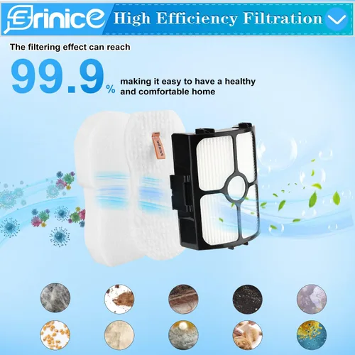 Vista 4 de Paquete de 7 filtros HZ4002 de repuesto compatibles con Shark HZ3002 HZ3000 HZ4000 HZ4002 Stratos ultraligero con cable, 2 filtros, 4 filtros