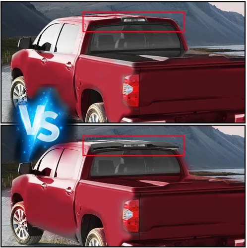 Vista 4 de Kojem Alerón de Techo de Cabina de Camión Ala Superior Compatible con Toyota Tundra CrewMax 2014-2021