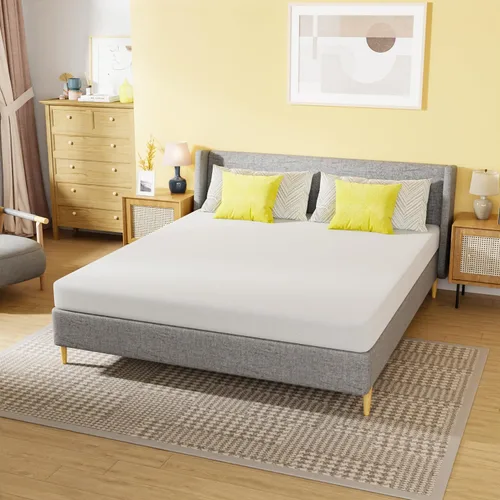 Vista 13 de PayLessHere Colchón de espuma viscoelástica con gel Twin de 5 pulgadas sin fibra de vidrio/Certificado CertiPUR-US/Cama en una caja/Sueño fresco
