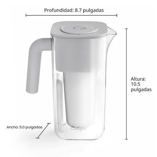 Vista 11 de Culligan con tecnología ZeroWater - Jarra con filtro de agua de 8 tazas – Incluye filtro de agua avanzado de 5 etapas, certificado IAPMO