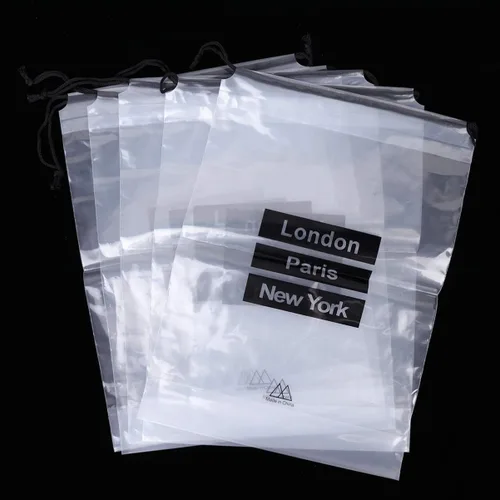 Vista 6 de TENDYCOCO Organizador de viaje para mujer, 20 unidades, zapatos de cuerda al aire libre con transparente y almacenamiento para hombres, zapatos