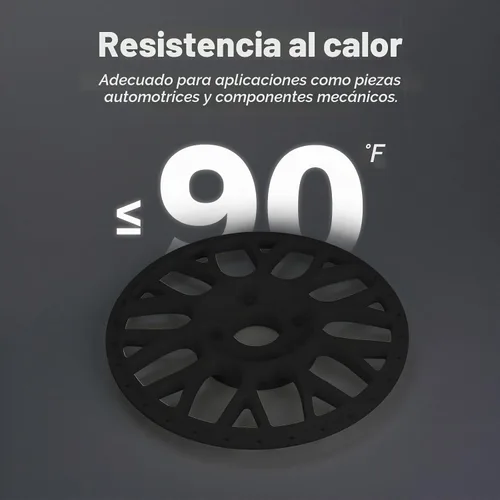 Vista 3 de FLASHFORGE ABS Pro Filamento 1.75mm Negro, Carrete de 1kg (2.2lbs) para Impresora 3D - Precisión Dimensional +/- 0.02mm, Deformación Térmica