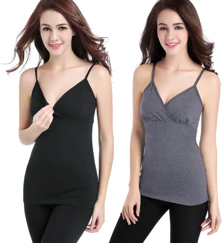 Vista 5 de Camiseta de lactancia Cami - Corpiño de dormir para maternidad y lactancia