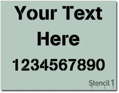 Vista 2 de Stencil1 Plantilla horizontal personalizada, personaliza tu propia plantilla, lavable, reutilizable, duradera, personalizable para logotipos