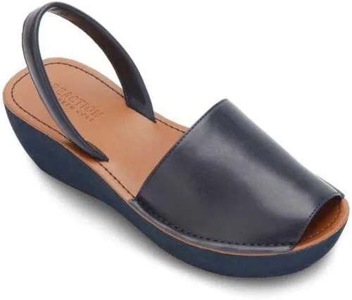 Vista 4 de Kenneth Cole Reaction Fine Glass Sandalia de cuña , Azul, 9.5