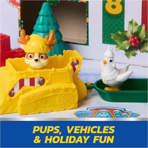 Vista 3 de PAW Patrol Calendario de Adviento Holiday Rescue 2025, mini figuras