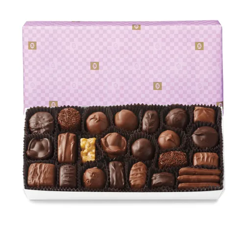 Vista 2 de See's Candies - Chocolates surtidos (1 libra (Paquete de 1), envoltorio de regalo blanco) Papel de regalo blanco
