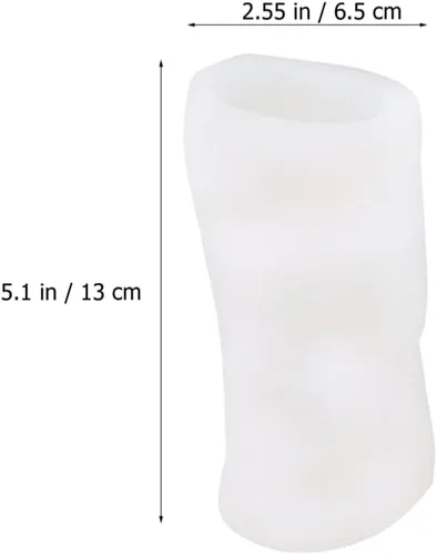 Vista 2 de Didiseaon Moldes para velas de estatua de isla de Pascua, moldes de silicona para velas de bricolaje, moldes de resina epoxi, moldes de jabón