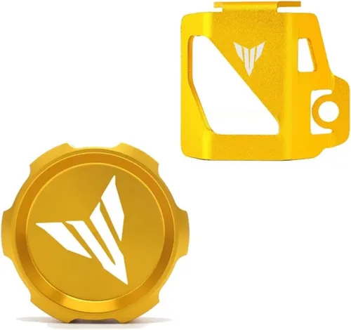 Vista 15 de LeosHi Compatible with MT07 MT09 MT03 MT10 MT25 MT 07 09 10 FZ07 FZ09 Motorcycle Rear Tank Cover Guard Protection Brake Fluid Reservoir Cap