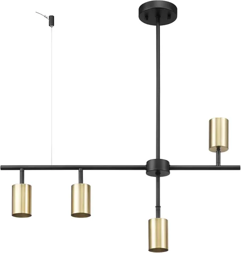 Vista 12 de GLOBE Electric 57011 Iluminación de riel de 4 luces, acabado blanco mate, cabezales cilíndricos ajustables, base GU10, regulable, diseño moderno