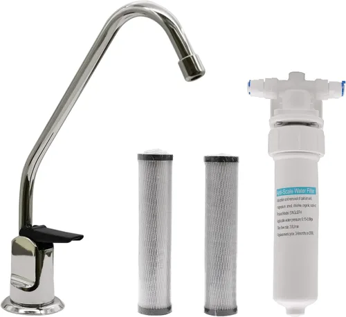 Vista 15 de Westbrass CO128-11 Kit de grifo dispensador de agua fría pura estilo Touch-Flo de 8 pulgadas con unidad de filtro en línea debajo del fregadero y 2