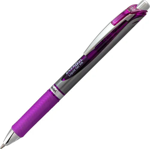 Vista 44 de Pentel EnerGel RTX - Bolígrafo de gel líquido retráctil, línea mediana, punta de metal, tinta de colores surtidos, paquete de 4 unidades (BL77BP4M)