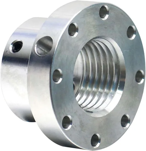 Vista 8 de Placa frontal de torno de 2-1/2 pulgadas, placa frontal de aluminio con tornillo para husillo de 1-1/4 pulgadas x 8TPI