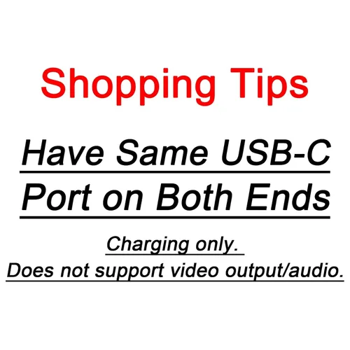 Vista 2 de Cables USB C a USB C de 60 W (paquete de 2 de 6.6 pies), cable tipo C a tipo C, cable de carga rápida compatible con iPhone 15, MacBook Pro/Air