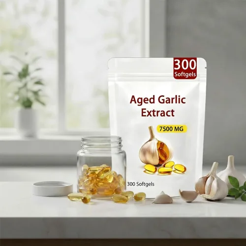 Vista 3 de Elare Extracto de ajo envejecido, 300 unidades, 7500 mg de ajo orgánico inodoro para apoyo cardíaco e inmunológico, extracto de ajo de 2 años