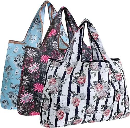 Vista 7 de Bowbear Bolsa de compras reutilizable de nailon plegable (juego de 3)