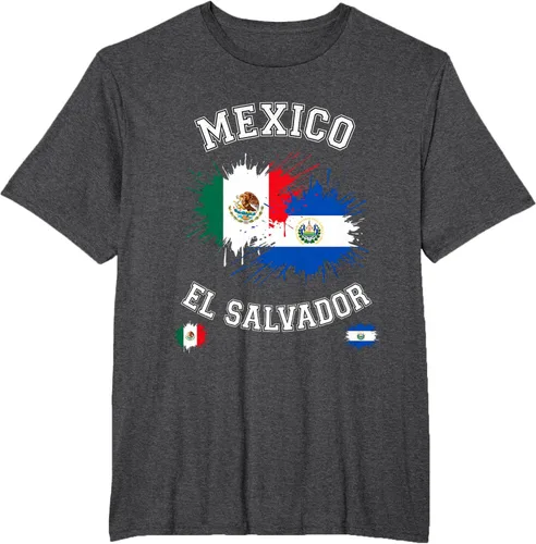 Vista 68 de Camiseta de recuerdo de la bandera vintage de El Salvador de México