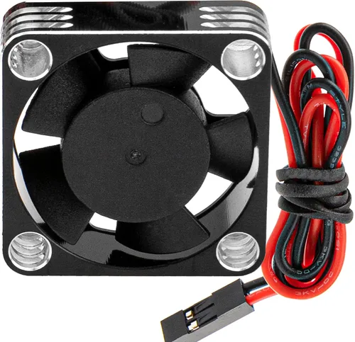 Vista 7 de ShareGoo Motor sin escobillas de aleación ESC Ventilador de refrigeración disipador de calor 28000RPM 1.181x1.181 in JST Plug para 1/8 1/10 1/12 RC
