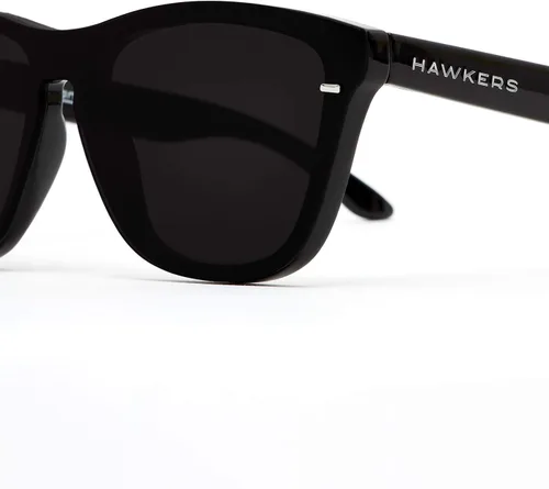 Vista 5 de HAWKERS Gafas de sol ONE HYBRID para hombre y mujer NEGRO CARBONO OSCURO, Negro brillante