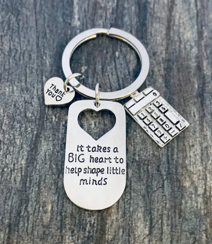 Vista 6 de Infinity Collection Teacher Charm Keychain, Teacher Gift - Show Your Teacher Appreciation, Teacher Keychain