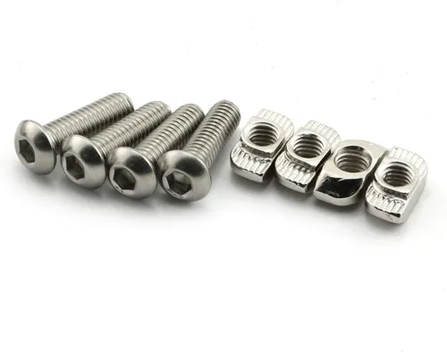 Vista 5 de Paquete de 2 manijas de aleación de aluminio negro rectangular industrial para accesorios de perfil de extrusión de aluminio serie 20, 3.543 in