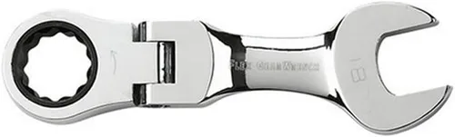 Vista 2 de GEARWRENCH Llave combinada de trinquete de cabeza flexible rechoncha de 12 puntos, 0.591 in - 9556