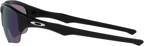 Vista 4 de Oakley Gafas de sol para hombre, marco de tinta negra, lentes de iridio jade, 2.362in