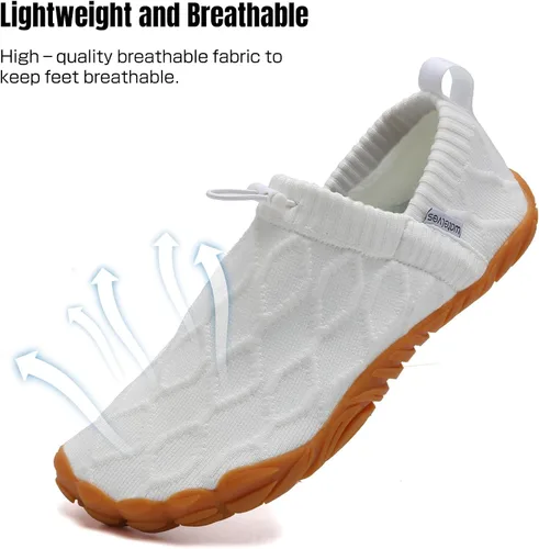 Vista 6 de WateLves Zapatos casuales para caminar descalzos para hombre, cómodos, de moda, para correr