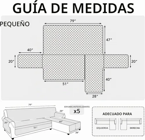 Vista 6 de ISSUNTEX - Fundas de sofá seccional para perros, funda reversible en forma de L para sofá, funda de chaise lounge resistente al agua, protector