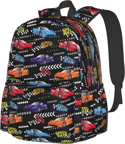 Vista 14 de Mochila de seta de 16 pulgadas Mochila de viaje ligera para portátil, Flor de gato, Classic