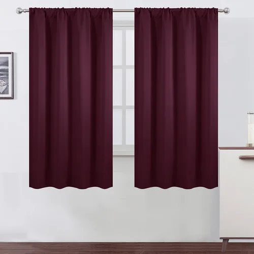 Vista 9 de LEMOMO Cortinas opacas de 42 x 54 pulgadas, juego de 2 paneles de cortinas con aislamiento térmico para oscurecer la habitación