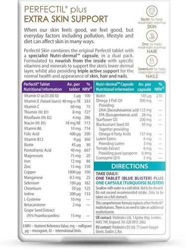 Vista 2 de Perfectil Vitabiotics Plus Dual Pack - 56 Tabletas