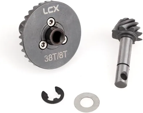 Vista 2 de LCX Carreras 1/10th RC Crawler Car Heavy Duty AR44 Bevel Gear Set 30T/8T para Axial SCX10 II 90046 90047 SCX10 III Capra UTB, actualizaciones Piezas