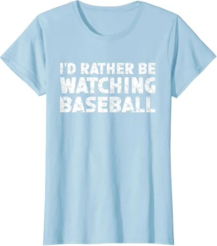 Vista 22 de Camiseta de béisbol I'd Rather Be Watching
