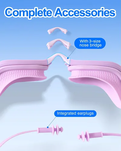 Vista 2 de Swim Goggles Anti-Fog UV Protection Leak-Proof Swimming Goggles for Men Women Teens Adults Pool Swim Glasses