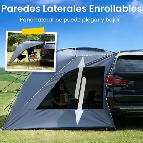 Vista 6 de WildFinder SUV Tent, Car Tents for Camping, SUV Tailgate Tent for Family