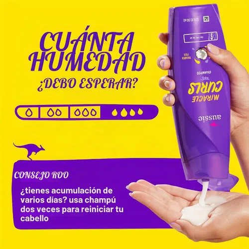 Vista 5 de Aussie Champú Miracle Curls, 12.1 onzas