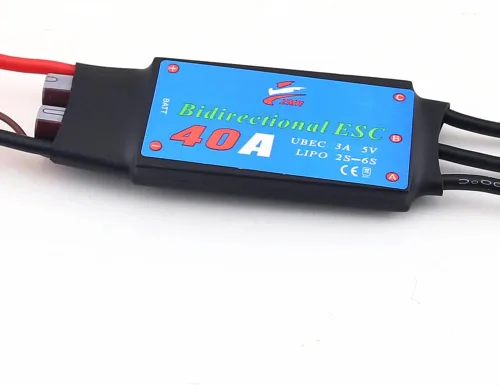 Vista 5 de ZMR 40A bidireccional sin escobillas 2-6S UBEC 3A 5V ESC para coche de control remoto hélice submarina neumática