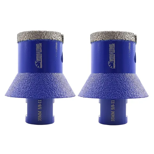 Vista 10 de SHDIATOOL Brocas de núcleo de perforación de diamante, sierra de agujero de 1 pulgada para azulejos de porcelana para biselado biselado mármol