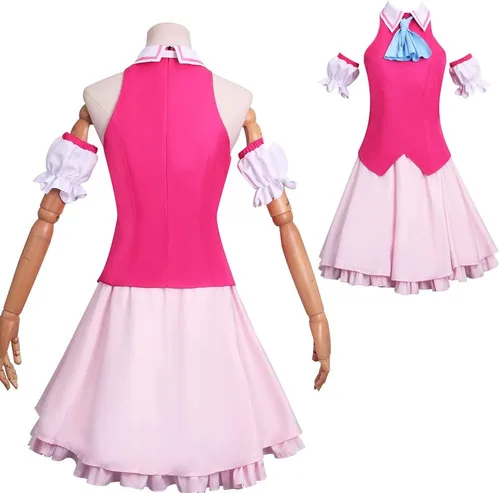 Vista 4 de Oshi no Ko Cosplay Costume Ai Hoshino Dress Anime School Girls Uniform Halloween Carnival Costumes