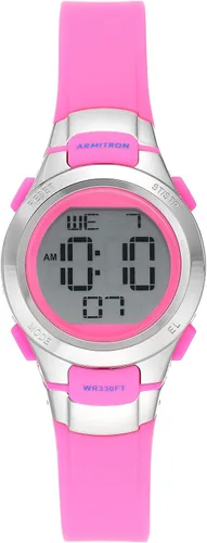 Vista 16 de Armitron Sport 45/7012 - Reloj cronógrafo digital para mujer con correa de resina