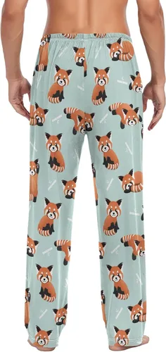 Vista 2 de Ollabaky Pantalones de pijama para hombre con bolsillos, pantalones de pijama para descansar, Multi