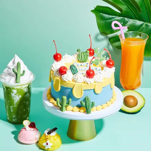Vista 5 de Geiserailie Molde de silicona para fondant de cactus de 3 piezas