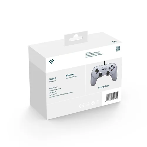 Vista 5 de 8BitDo Pro 2 Wired Controller for Switch, Windows, Steam Deck & Raspberry Pi (Gray Edition)