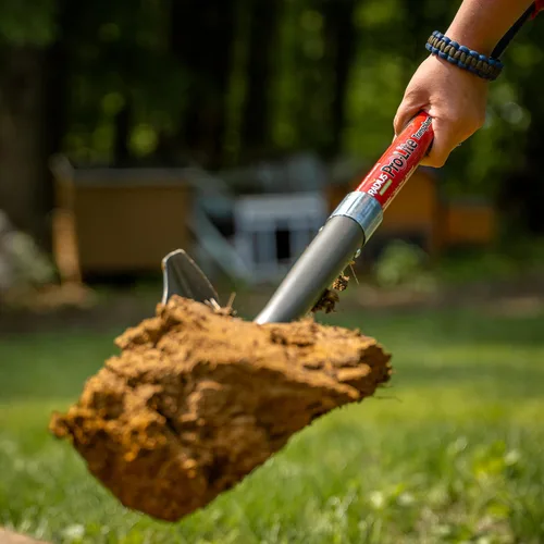 Vista 9 de Radius Garden 25011 Pro-Lite - Trasplantador de acero al carbono, color rojo