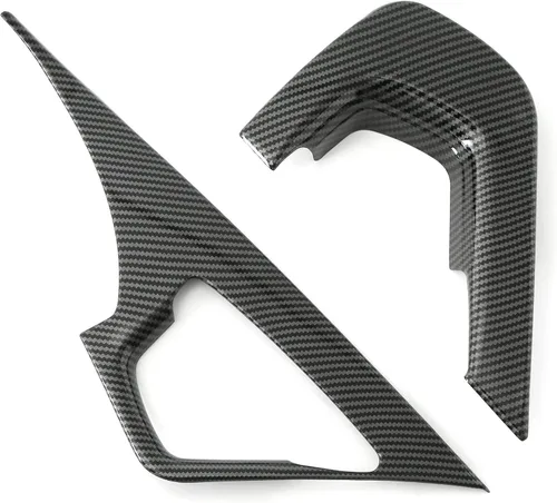 Vista 2 de Para C7 Corvette Fibra de Carbono Control Central Reposabrazos Cubierta Accesorios para 2014-2019 Chevrolet Corvette C7 3M Tape Easy to install