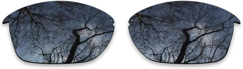 Vista 3 de ToughAsNails 2 pares de lentes polarizadas de repuesto para Oakley Unstoppable negro y plateado cromado