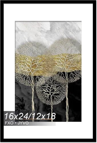 Vista 56 de Fxojyvo Marco de Fotos de 4x6, Muestra Foto de 3.5x5 con Paspartú o 4 x 6 Sin Paspartú, Liviano y de Alta Transparencia Marco de 4 por 6 para Pared